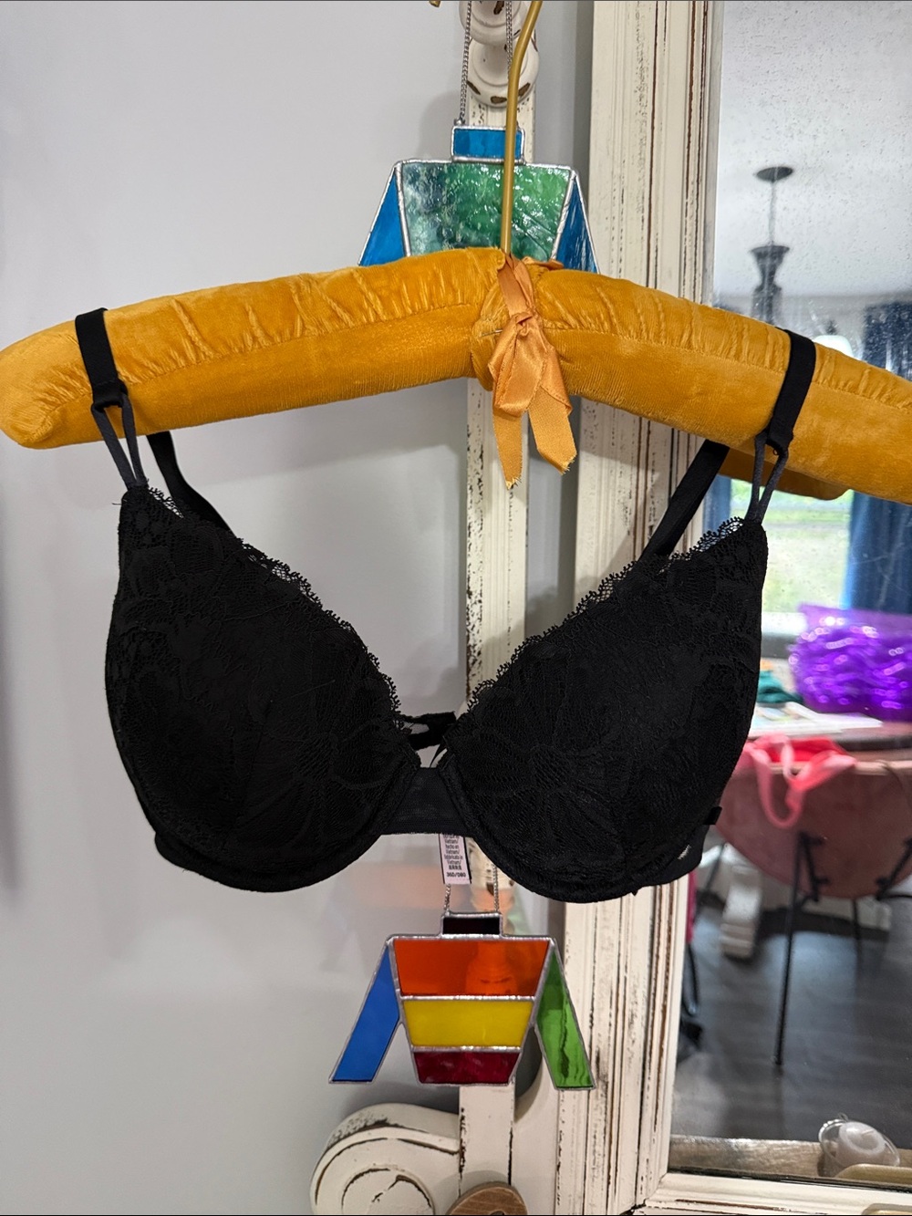 Victoria's Secret Black Lace Push-Up Bra